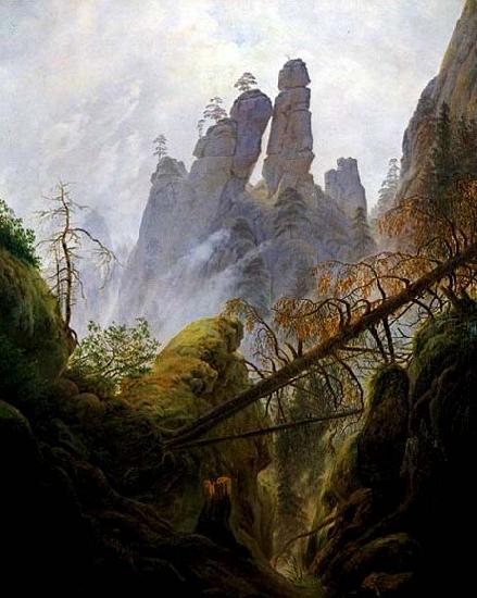 Caspar David Friedrich Rocky Ravine Sweden oil painting art